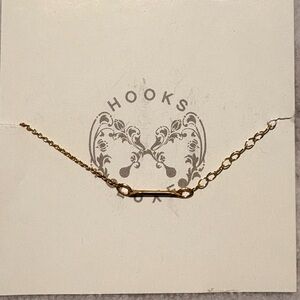 Gold Short Bar Chain Bracelet